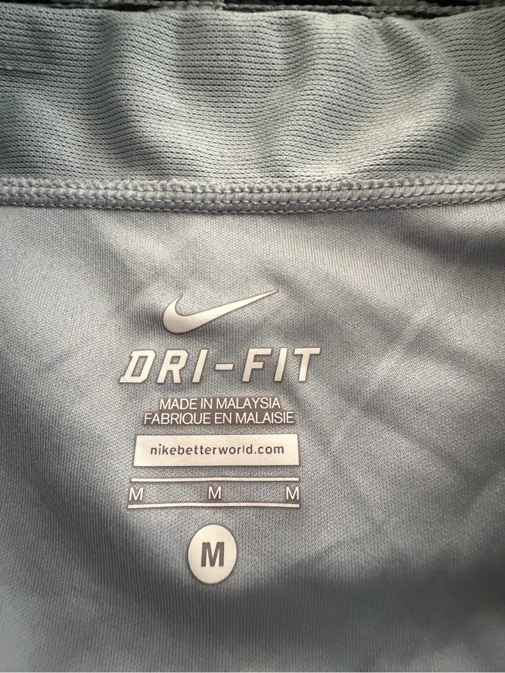Nike Women’s Black and White Striped Athletic Running Shorts